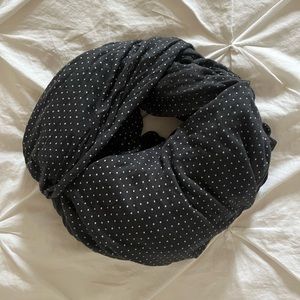 Charcoal Swiss dot solly wrap